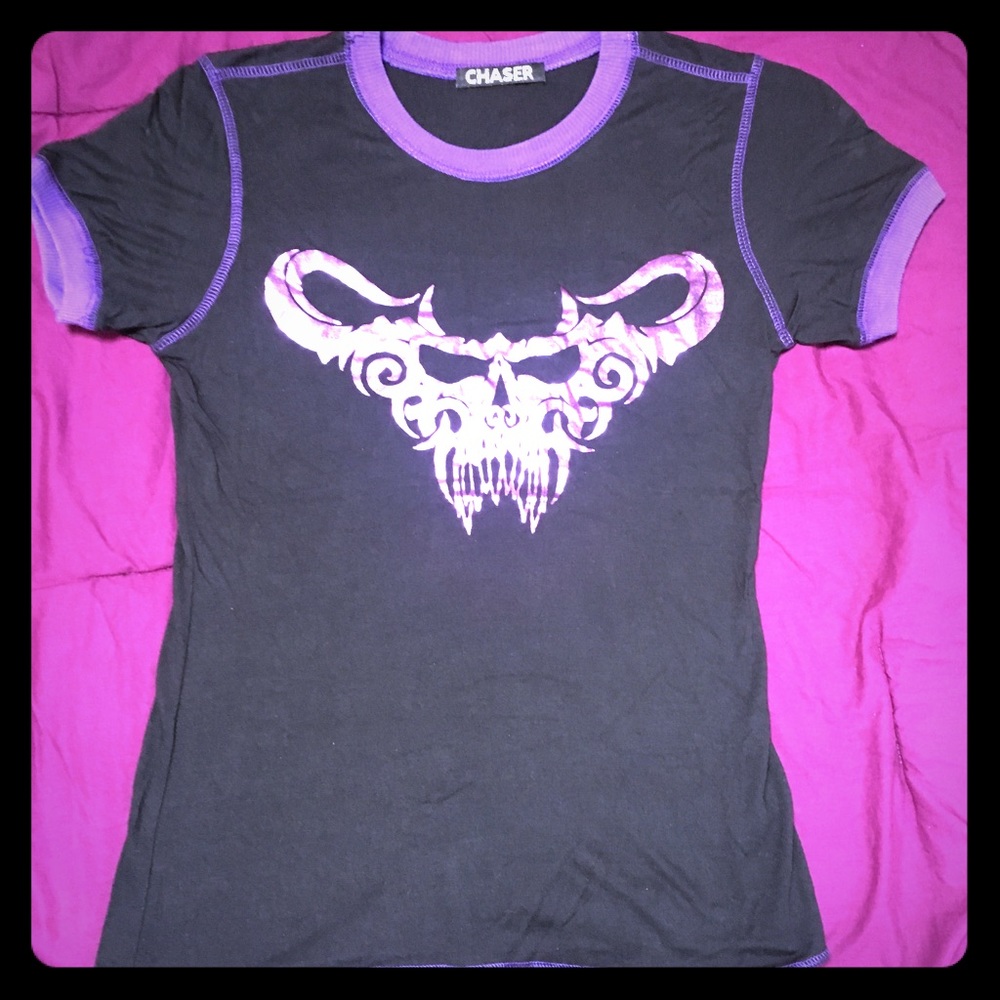 Skull Purple & Black T-shirt